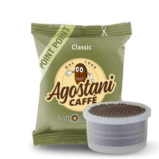 100 Agostani CLASSIC capsules compatible with Lavazza Point System  🇮🇹