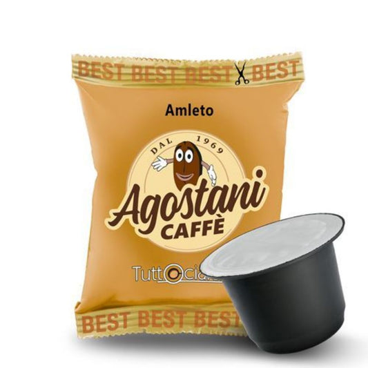 100 Nespresso Compatible Capsules - Caffè Agostani Best Amleto