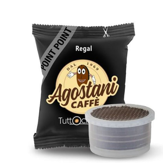 100 Agostani REGAL ARABICA capsules compatible with Lavazza Point System 🇮🇹