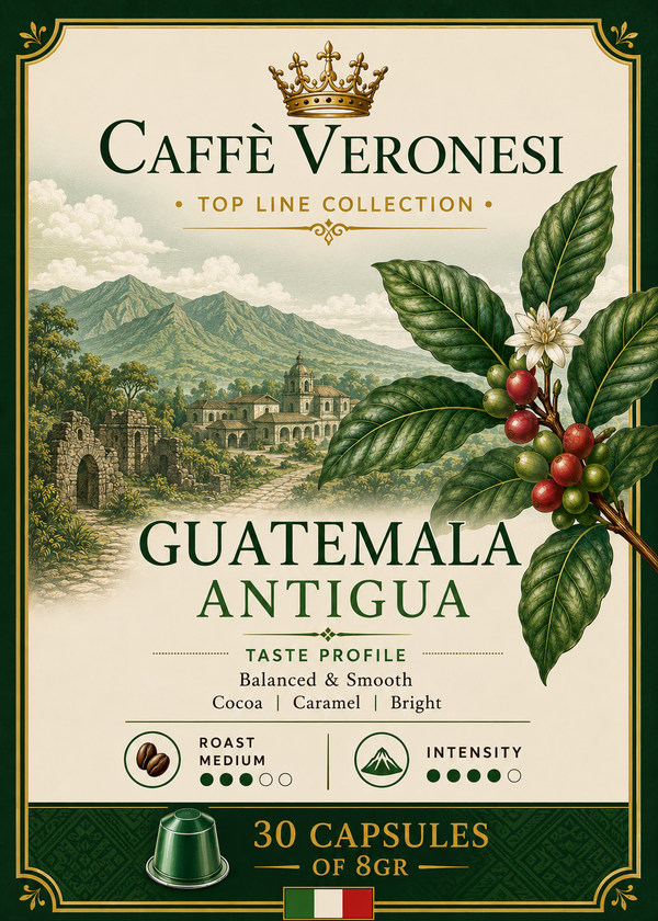Guatemala Antigua. 30 capsules de 8 gram Pour machine Lumina