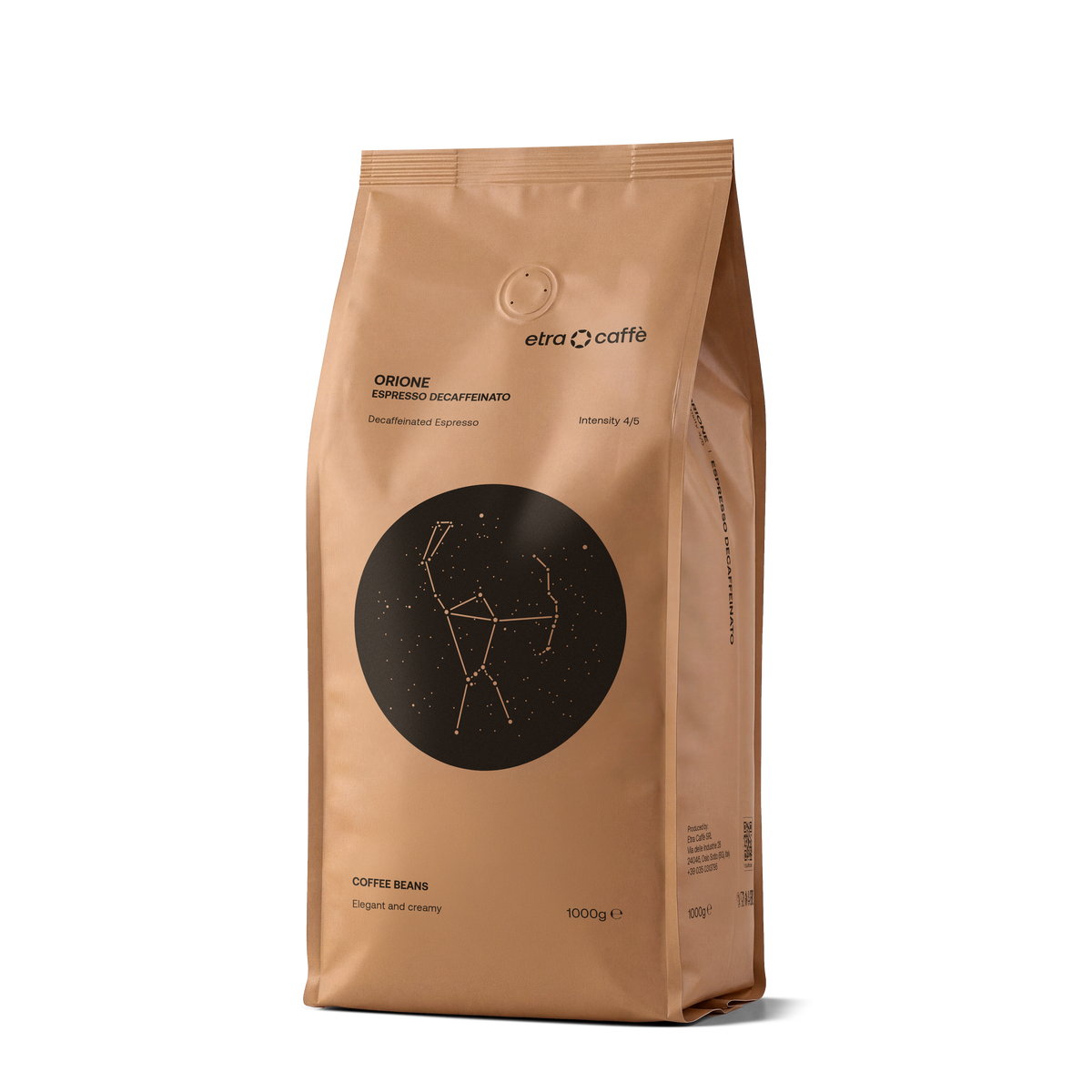 Café en grains italien Orione – 1 kg (décaféiné)