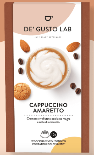 AMARETTO CAPPUCCINO FLAVOUR capsules compatible with Nescafé Dolce Gusto 🇮🇹