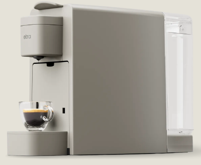 LUMINA Espresso Machine AUTOMATICA + 10 capsules for free . Cream color