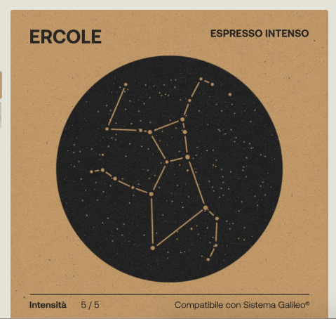 ERCOLE ESPRESSO Capsulees INTENSO for LUMINA Espresso Machine
