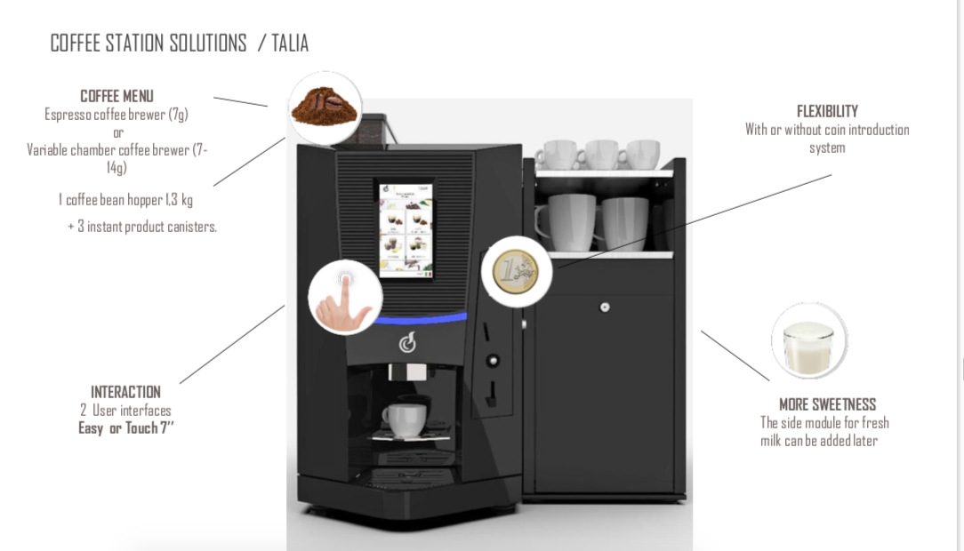 TALIA AUTOMATIC COFFEE MACHINE FOR BUSINESS SOLUTIONS