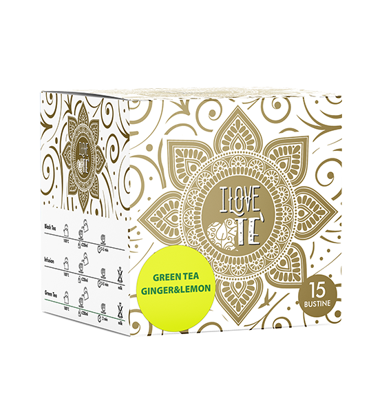 Green Tea Ginger Lemon, 15 bags